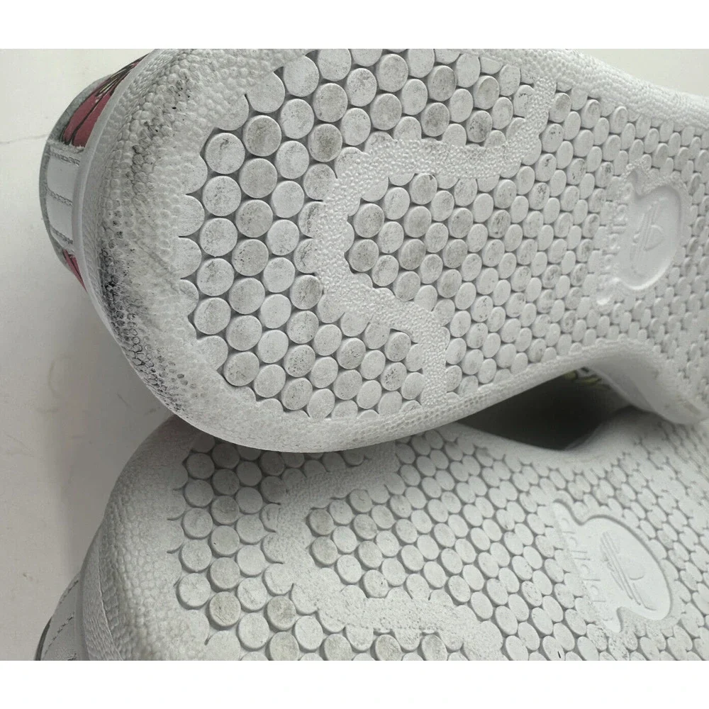 Adidas x Stan Smith All-Over Floral Print Shoes 2021 Sneakers Cloud White Size 8 - Picture 14 of 16